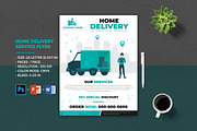 Multipurpose Delivery Service Flyer, a Flyer Template by Designscozy (Thumbnail 1 of 5)