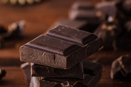 Dark chocolate product containing chocolate, dark, and cocoa, a Food & Drink Photo by Stepanek Photography
