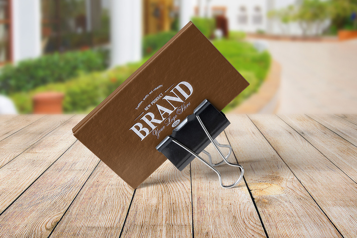 8 Realistic Business Card Mockups, a Print Template by ItemBridge (Photo 3 of 5)