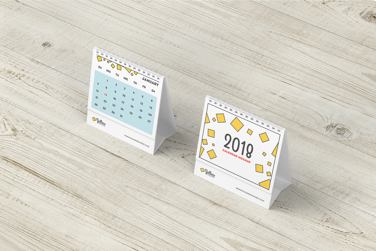 Desk Calendar Mockup, a Product Mockup by simuradi (Photo 6 of 7)
