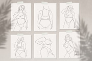 Body Positive Line Art Collection, a Healthcare Illustration by mejorana (Thumbnail 4 of 10)