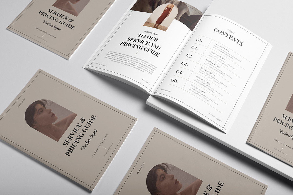Service & Pricing Guide Template, a Magazine Template by DesignCrest (Photo 5 of 13)