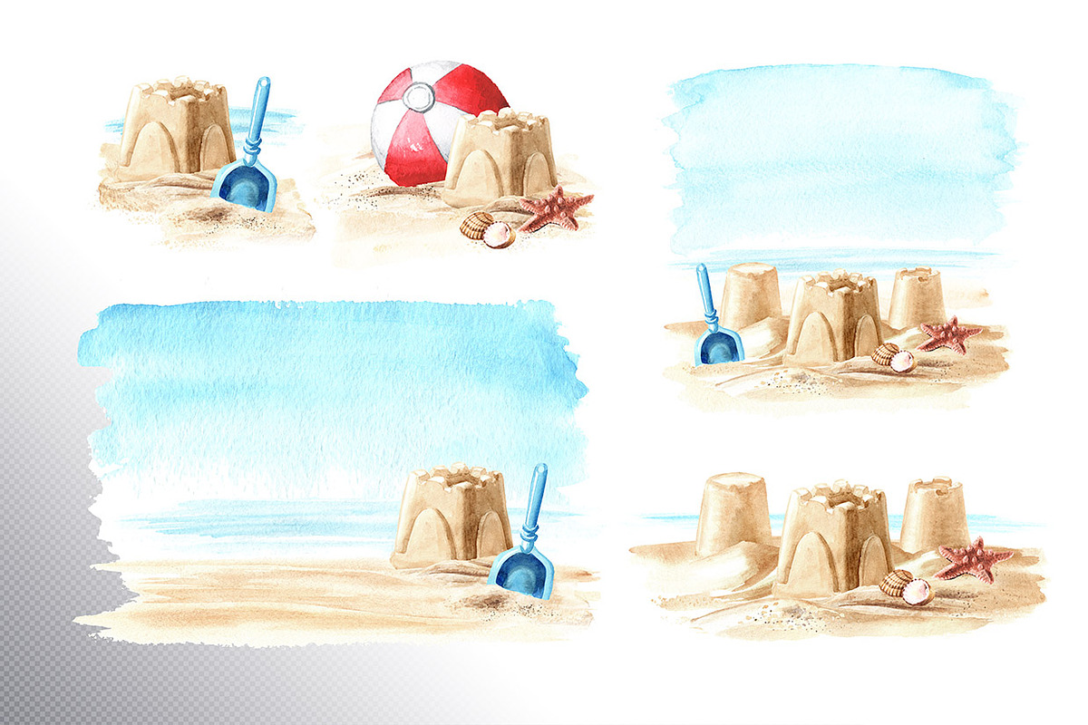 On the Sunny Sand, a Seasonal Illustration by Daria Ustiugova (Photo 7 of 11)