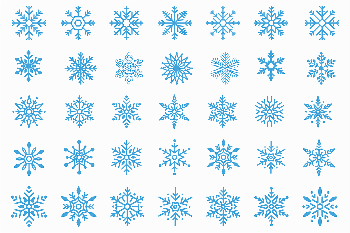 Snowflake Vector SVG PNG Clipart, a Seasonal Illustration by Kusumaillustration (Photo 4 of 11)