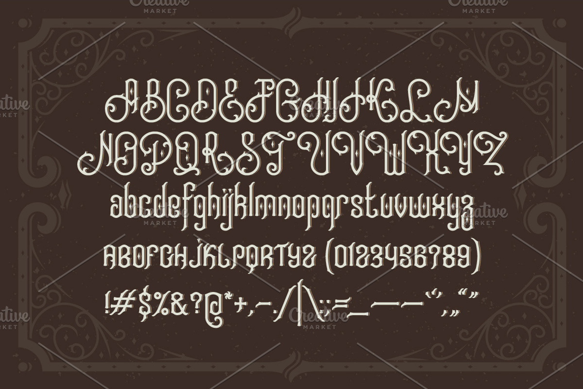 Tobacco Box Font, Mockups, Template! preview 2