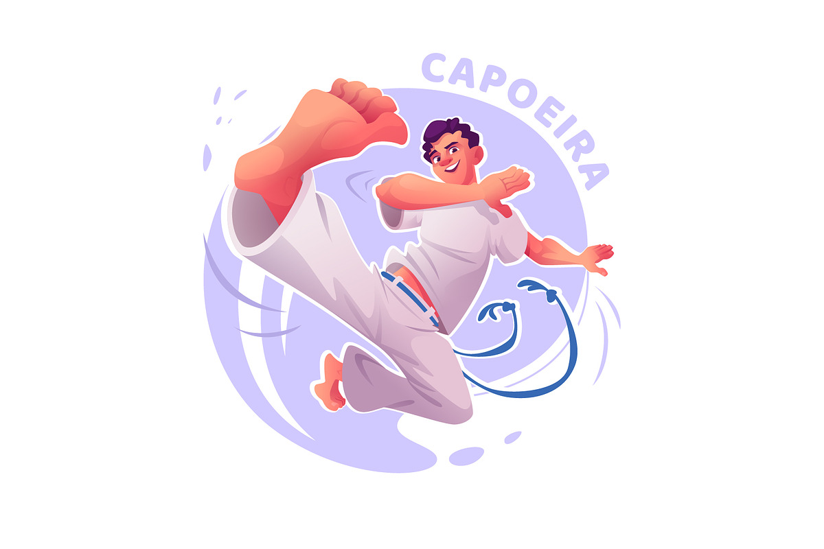 Capoeira action poses, an Illustration by VectorVision (Photo 4 of 13)