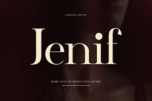 Jenif Elegant Serif Font