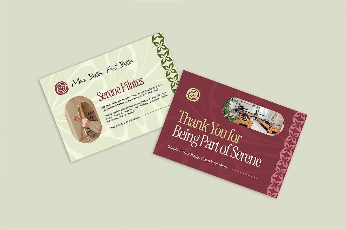 Serene - Thank You Card, a Card Template by StreaksideStd (Photo 2 of 3)