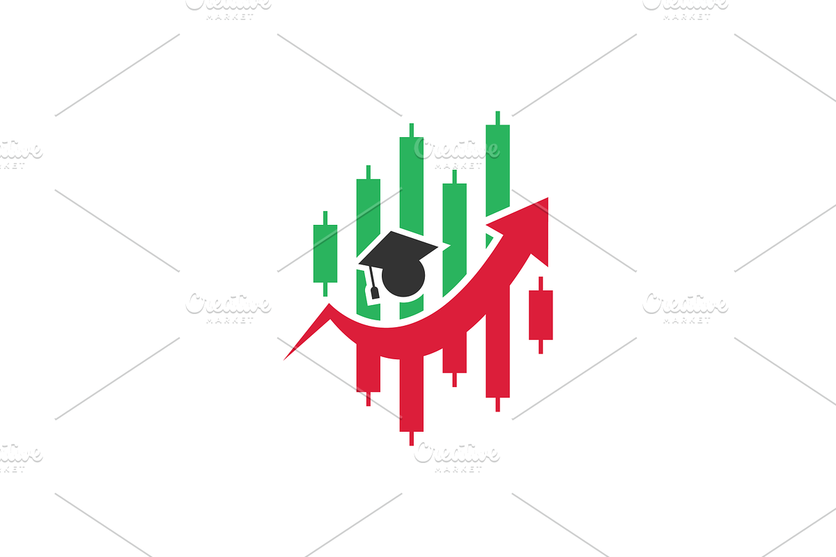 Trading Education Icon Logo, a Branding & Logo Template by Advateik ™ (Photo 1 of 3)