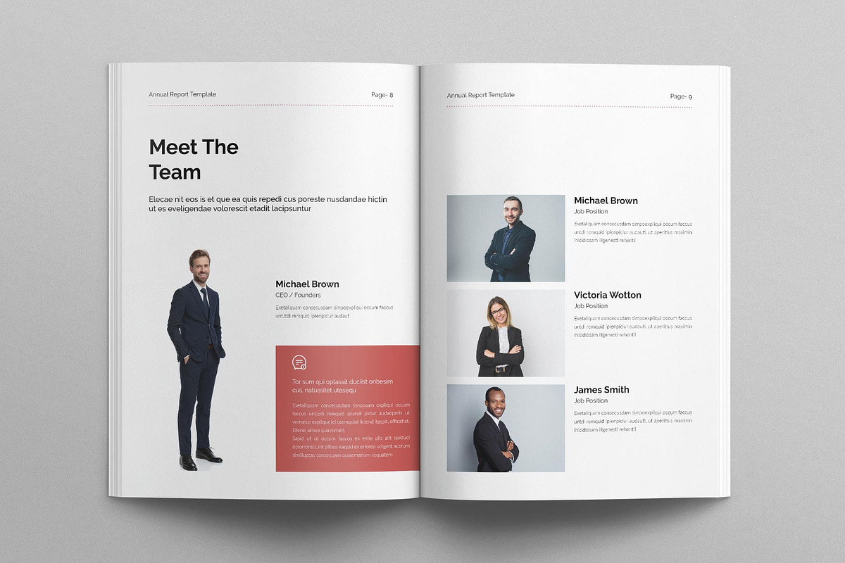 Annual Report Template – 20 Pages, a Brochure Template by E-Type (Photo 4 of 8)