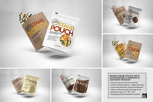 Paper 18oz ZipPouch Packaging Mockup