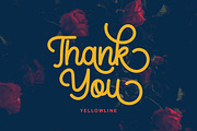 Maylina Script + Extras, a Script Font by yellowline (Thumbnail 7 of 7)