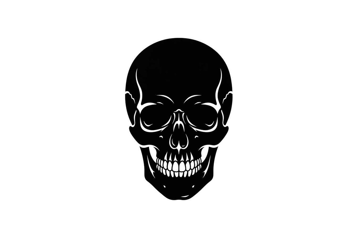 50 Skull Head Silhouette Vector Bund, an Illustration by Creativeshirt (Photo 17 of 51)