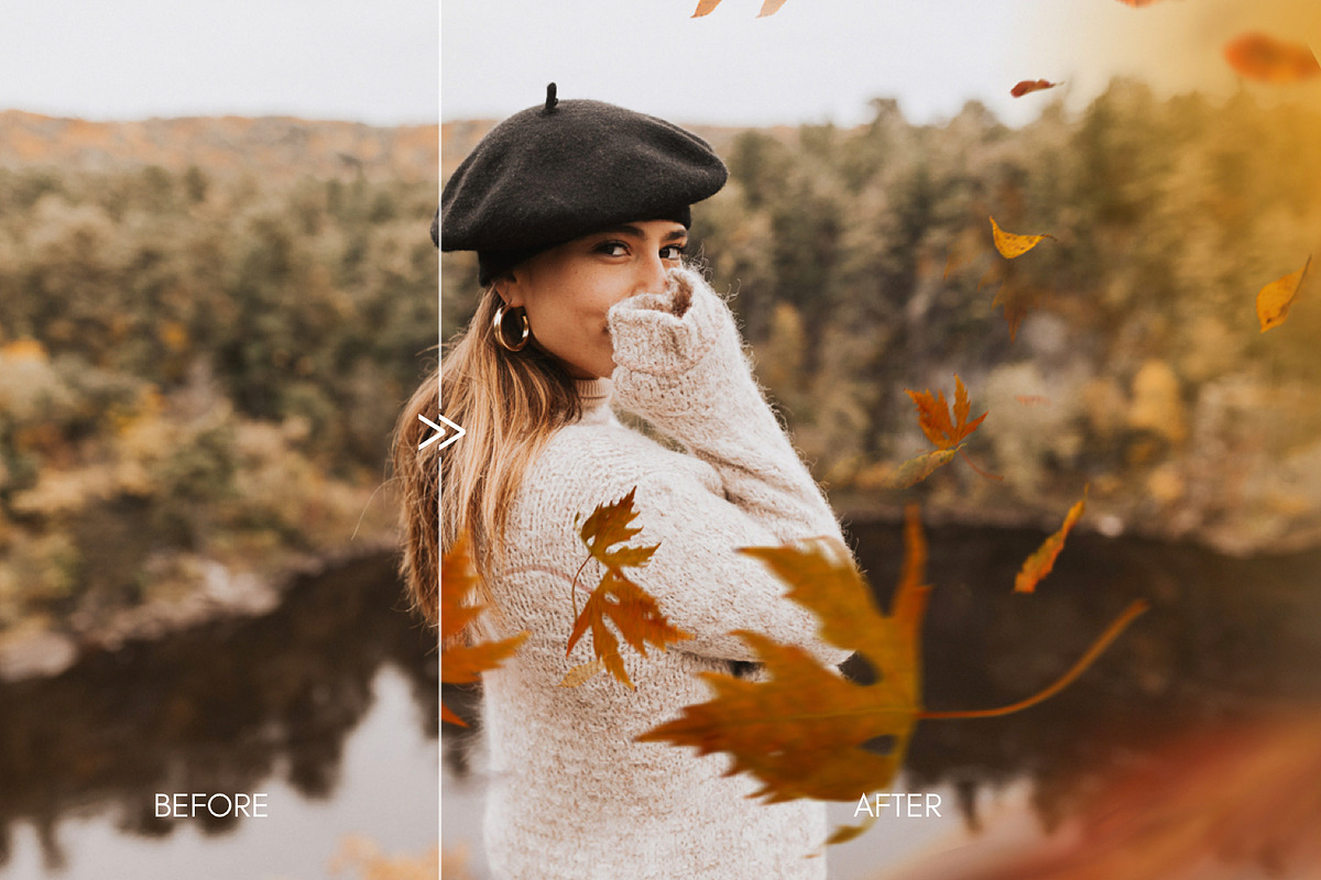 70 Natural Falling Leaf Overlays, a Layer Style Add-On by CityTurtles (Photo 2 of 9)
