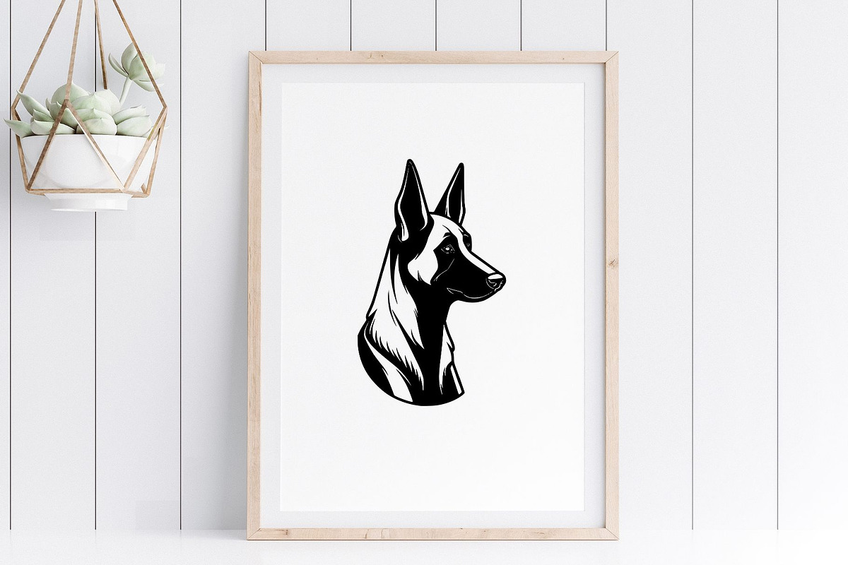 Belgian Malinois SVG - Dog Clip Art, an Illustration by YouniqueArtwork (Photo 4 of 5)