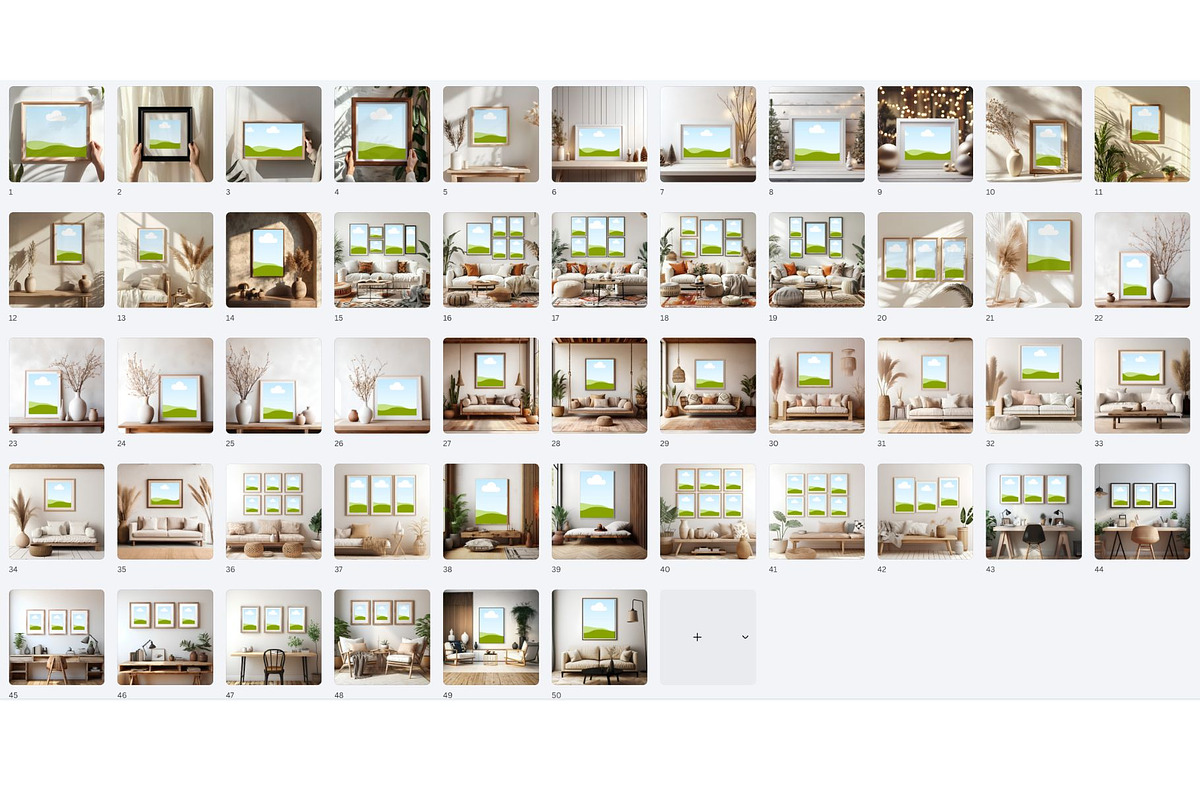 50 Frame Mockups | Boho Interior 4K, a Household Mockup by ARTOZEN DIGITAL (Photo 15 of 15)