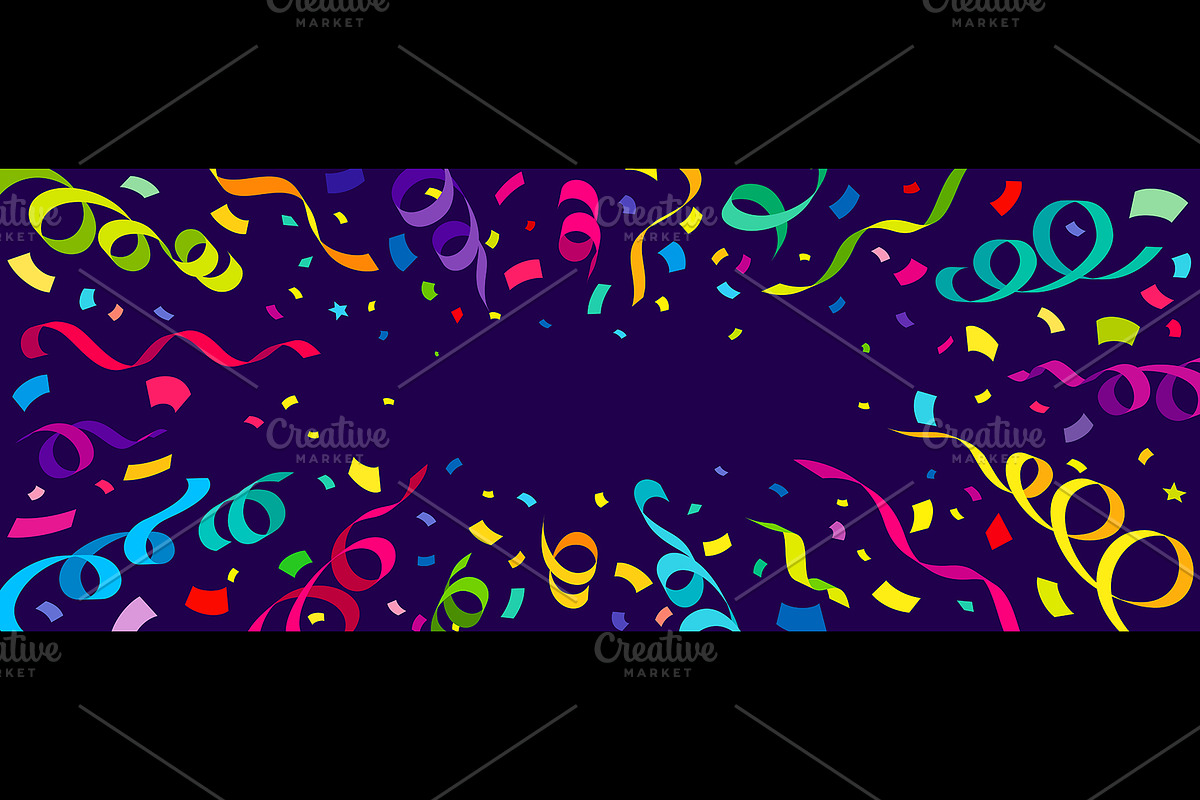 Holiday party carnival confetti, a Decorative Illustration by Buch&Bee (Photo 3 of 3)