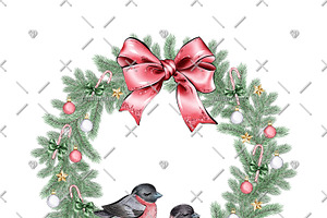 Christmas Watercolor Cliparts