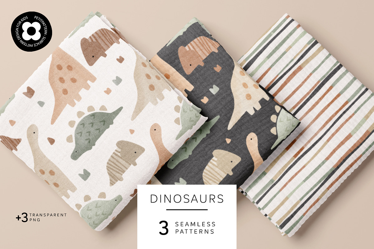 Dinosaurs, a Pattern Graphic by Muriel Petitpattern (Photo 1 of 6)