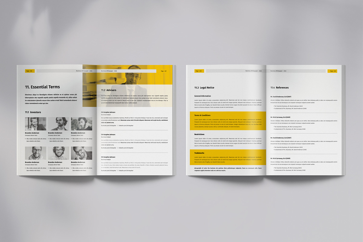 Whitepaper | Canva, Word, InDesign, a Brochure Template by OrcShape (Photo 13 of 17)