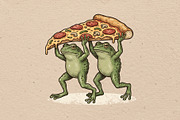 Work together illustration, an Animal Illustration by Vectorlina (Thumbnail 1 of 5)