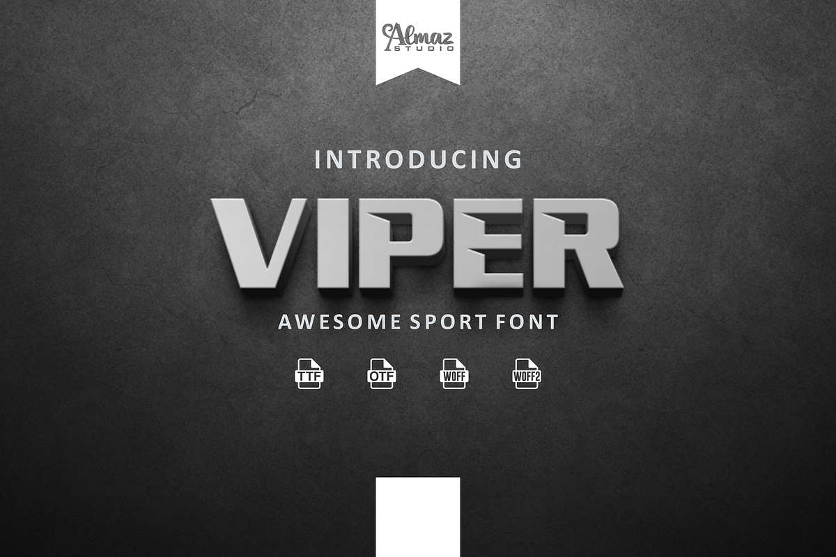Viper, a Symbol Font by almazstudio (Photo 1 of 10)