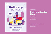 Delivery Service flyer, a Flyer Template by AdamHasan (Thumbnail 1 of 3)