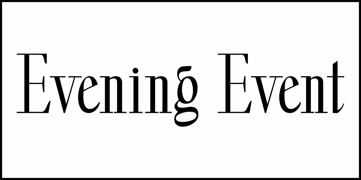 Evening Event JNL, a Serif Font by Jeff Levine Fonts (Photo 2 of 5)