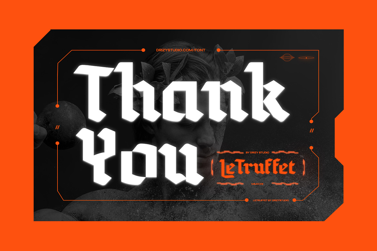Le Truffet - Display Retro Vintage F, a Serif Font by Drizy (Photo 9 of 9)