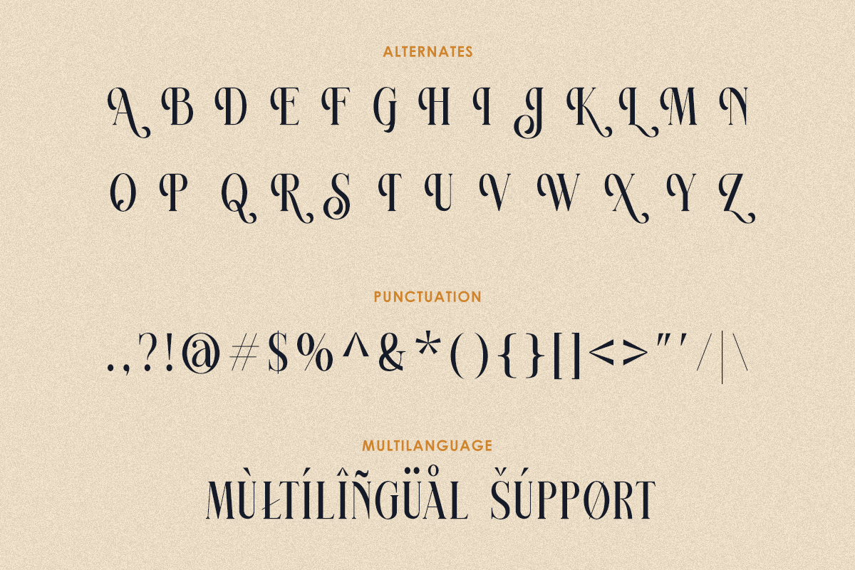 Filagio - Luxury Stylish Serif Font, a Serif Font by Font Liner (Photo 10 of 10)