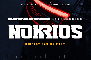 NOKRIOS Speed Racing Font