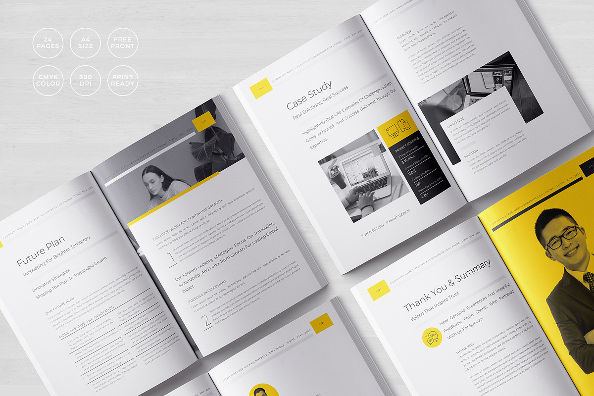 Company Profile Template, a Brochure Template by Designsoul14 (Photo 5 of 10)
