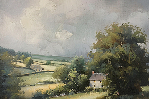 40 Countryside Digital Oil Paintings