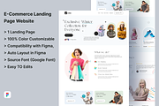 E-Commerce Landing Page Design, a Landing Page Template by UiDex (Thumbnail 1 of 4)