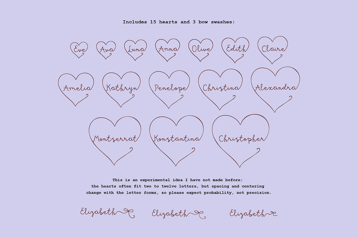 Valentine Font by PeachCreme, a Handwritten Font by PeachCreme (Photo 4 of 8)