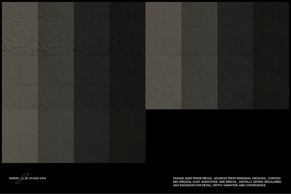 Black Crumpled Paper Textures | JPG, a Texture Graphic by Studio Viita (Photo 8 of 10)