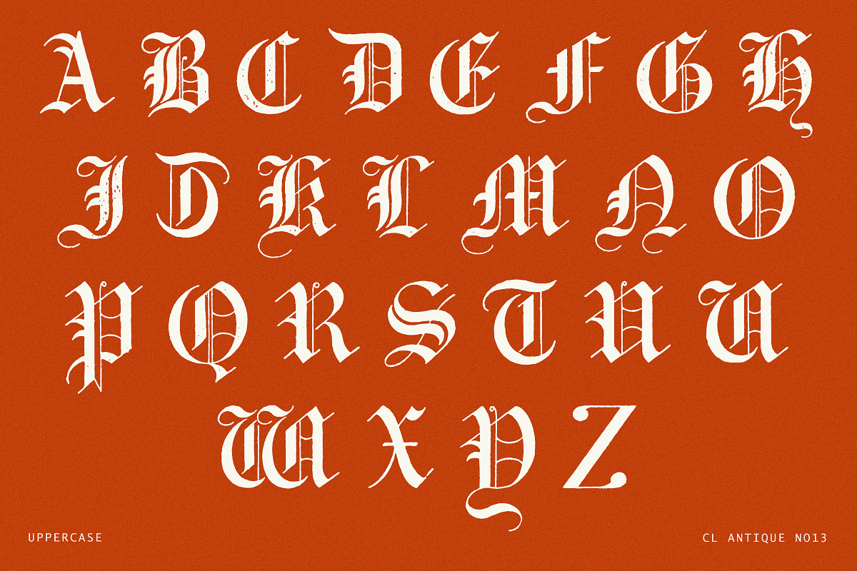 Antique Blackletter Font - No.13, a Blackletter Font by Century Library (Photo 4 of 5)