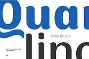 Moku Brush (Complete Family), a Script Font by Deltatype (Thumbnail 7 of 7)