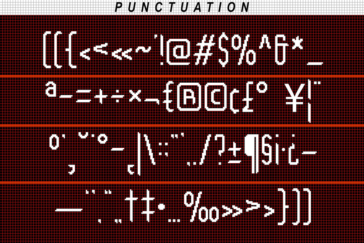 Thuman Pixel - 8Bit Tall Sans Font, a Sans Serif Font by CuratedType Studio (Photo 7 of 10)