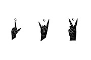 30 Silhouette Design Hand Gestures, an Education Illustration by Design by sebrodbrick (Thumbnail 4 of 4)
