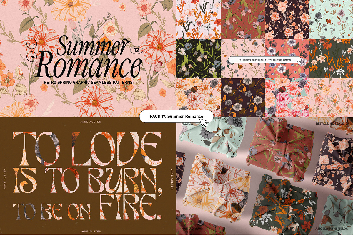 Retro Pattern Library 80% OFF, a Pattern Graphic by angelainthefields (Photo 19 of 25)
