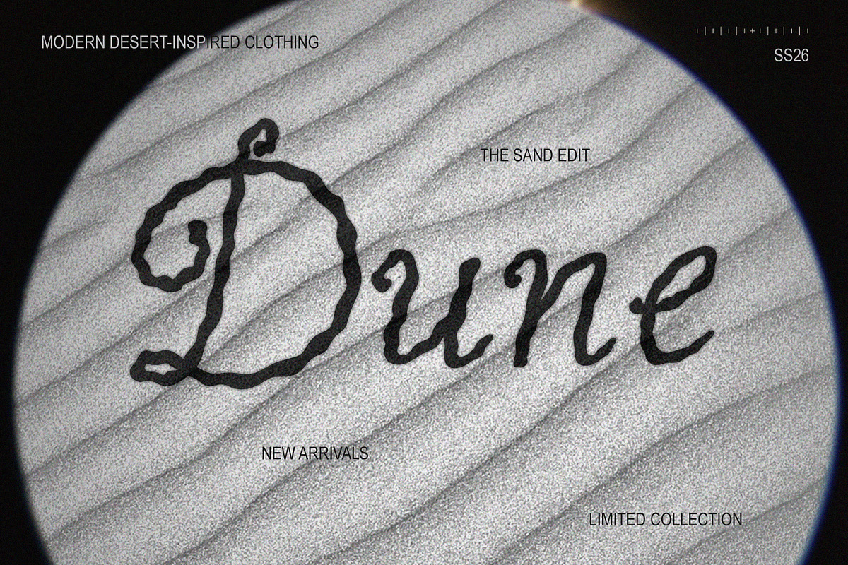 Ombre Handwritten Wavy Art Font, a Script Font by AnMark (Photo 4 of 10)