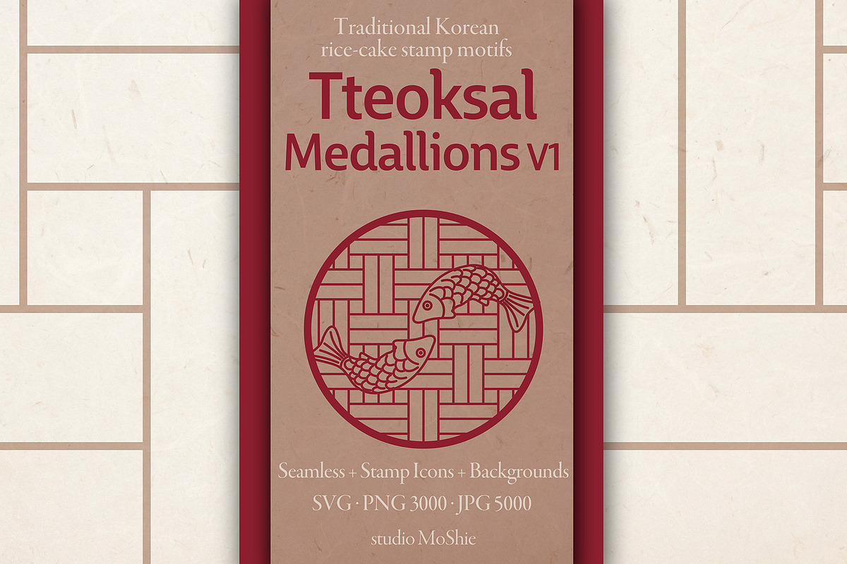 Korean Seal / Medallion Badge System, a Graphic by studio MoShie (Photo 1 of 6)