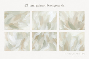 Earthy Abstract Painted Backgrounds