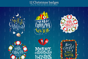 12 Christmas badges, a Templates & Theme by Drumcheg (Thumbnail 2 of 3)