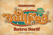 Bulland Typeface, a Serif Font by alit design (Thumbnail 1 of 17)