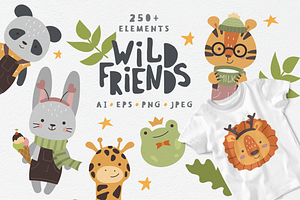 Wild Friends. Baby Animals Set