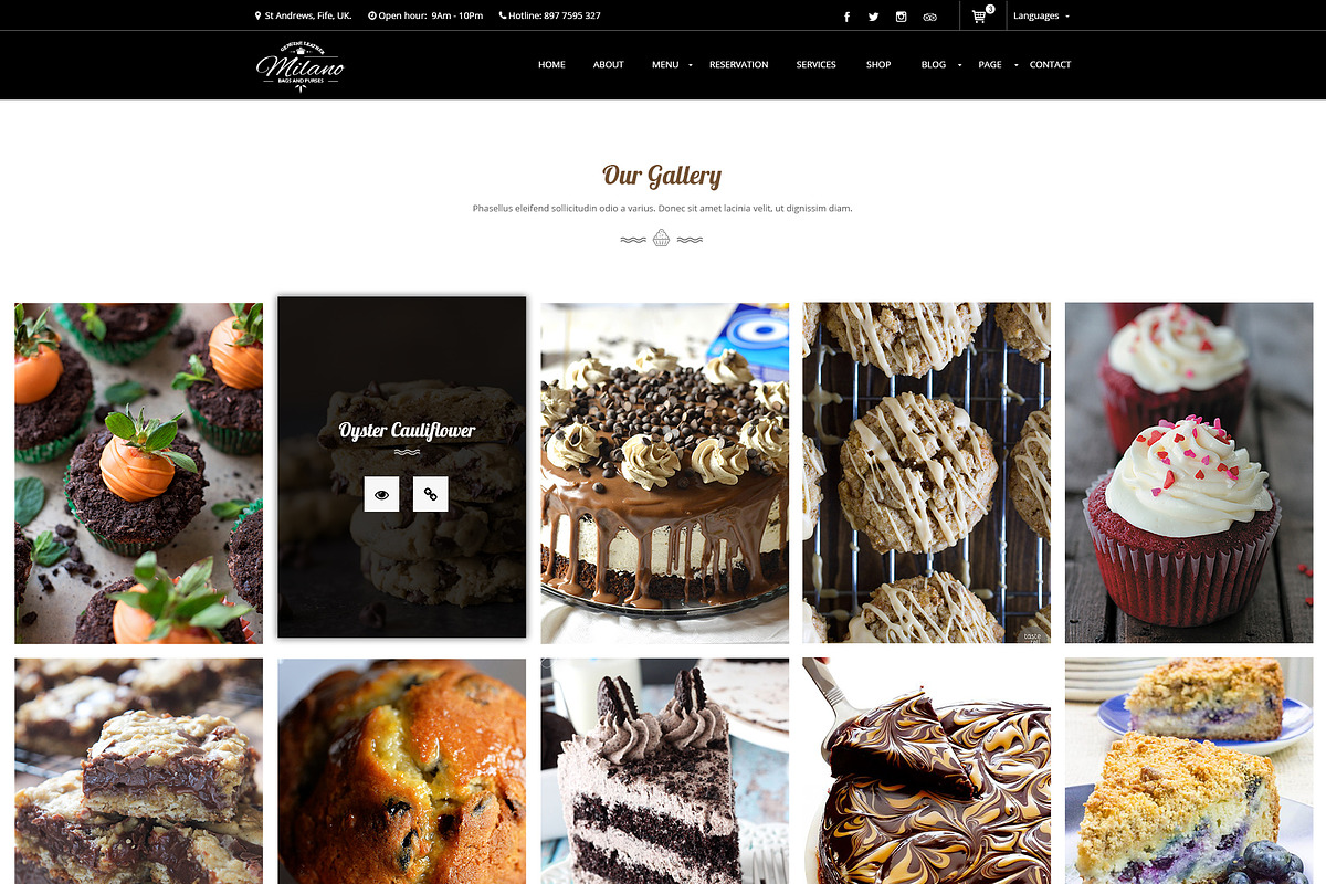 Milano – Bakery WordPress Theme, a WordPress Template by Digipieces (Photo 7 of 10)