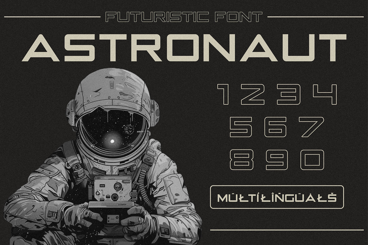 Rebellion Futuristic Font, a Sans Serif Font by EltaMaxArt (Photo 5 of 10)