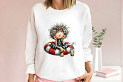 Whimsical 4th Of July Kids Clipart, a Seasonal Illustration by Canvas Craft (Thumbnail 6 of 10)